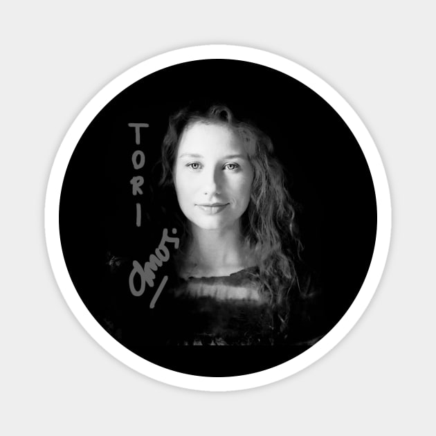 Vintage BW Tori Amos Magnet by sanantaretro